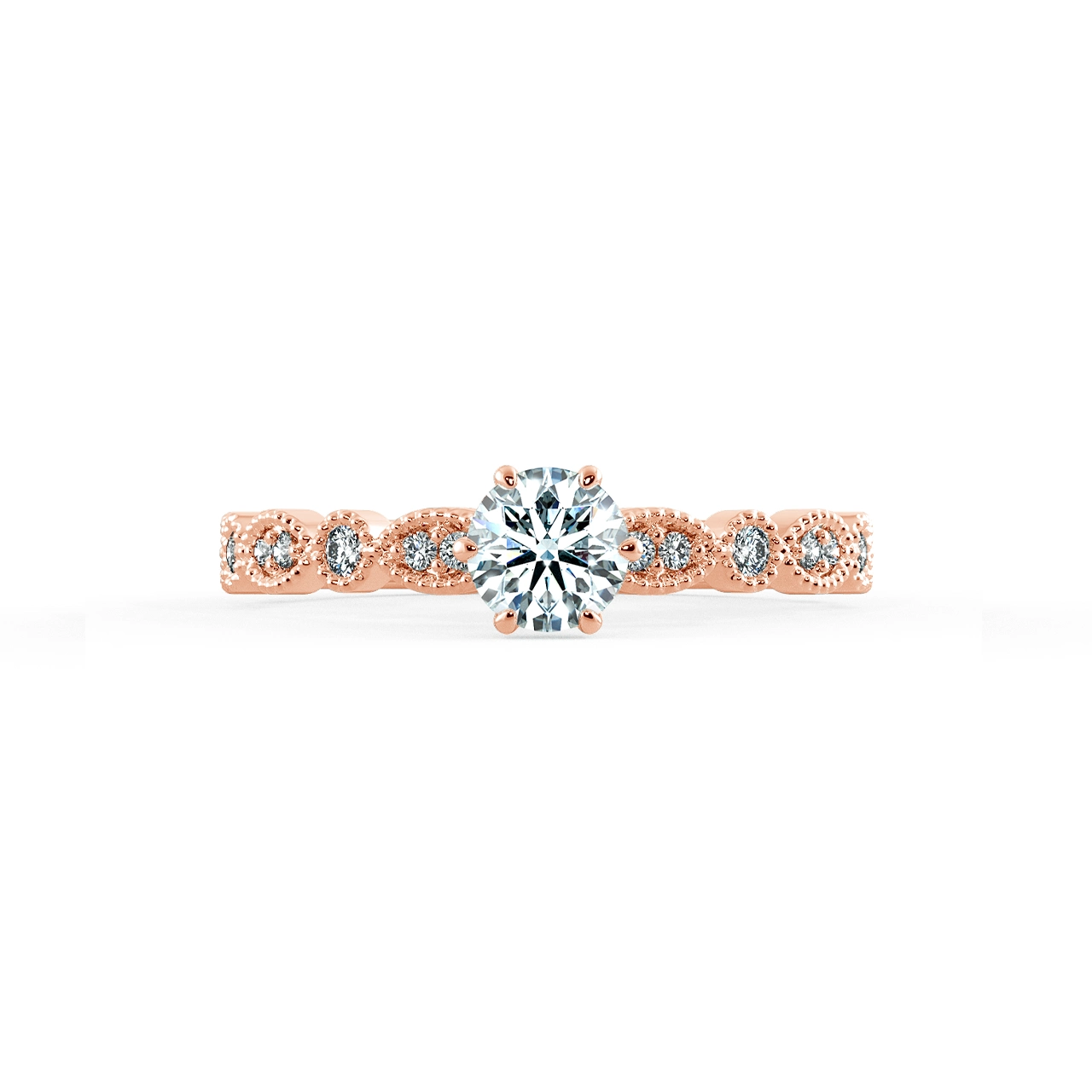Solitaire Engagement Ring with Eternity Band NCH1802 2